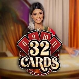32 Cards online game logo by Ezugi on totalscasino.de