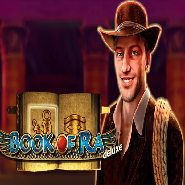 Book of Ra Deluxe by Novomatic, showcased at totalscasino.de – game logo