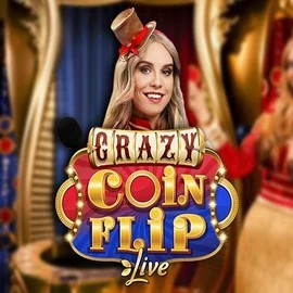 Crazy Coin Flip slot logo by Evolution at Total Casino