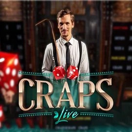 Live Craps online game logo by Evolution on totalscasino.de
